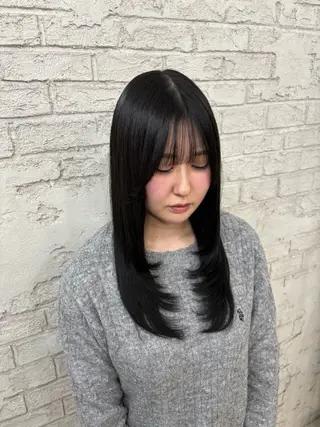 ロング 韓国レイヤー/ブリ ーチ🩶Momo🩶のヘアスタイル