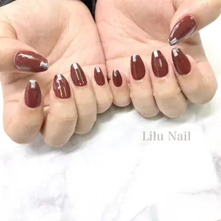 ネイル モチの良さ◉ フィルインネイル♡のネイルデザイン