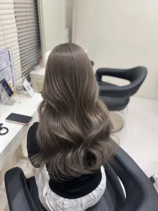 ロング カラー 🤍韓国大人っぽ ベージュMAI🤍のヘアスタイル