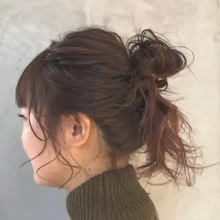 セミロング カラー yajima Moemiのヘアスタイル