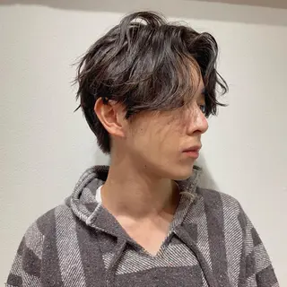 ミディアム メンズ 三矢 ちなつのヘアスタイル