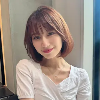 ショート 💙レイヤー縮毛矯正 大宮/虎白💙のヘアスタイル