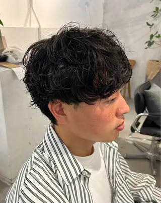 パーマ メンズ メンズ清潔感のプロ 💈メンズパーマ藤田のヘアスタイル