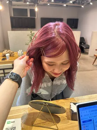 カラー 具志 優林亜のヘアスタイル