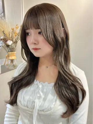 ロング カラー ヘアアレンジ 🫧透明感カラー/ ナルハ🫧のヘアスタイル