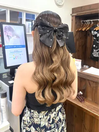 ロング カラー ヘアアレンジ 💖ダブルカラー/ ヘアセット/晴香💖のヘアスタイル