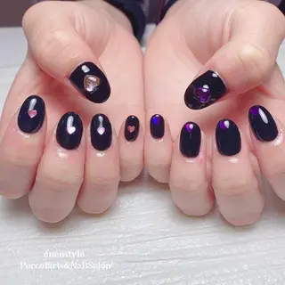 ミディアム ネイル 🐾enen style 🐾のネイルデザイン