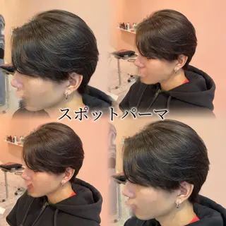 ミディアム パーマ メンズ 🫧透明感艶カラー/ 縮毛矯正/愛莉🫧のヘアスタイル