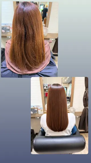ロング 堀岡 さやかのヘアスタイル