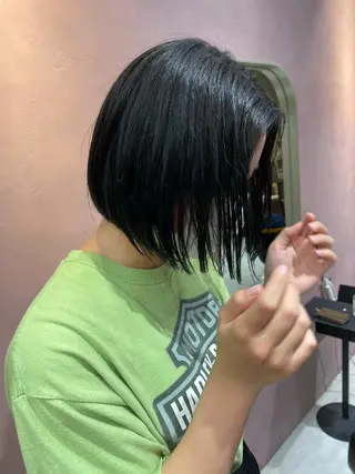 カラー ふじはら ひなこのヘアスタイル