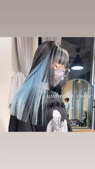 ロング カラー 💜ハイトーン💛 マジカルかいちゃんのヘアスタイル