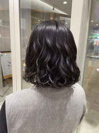 ミディアム ☁️ボブパーマ/ 咲良🪄のヘアスタイル