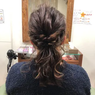 ミディアム 反橋 聖のヘアスタイル