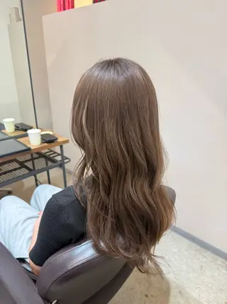 セミロング 透明感カラー🫧 🍒久留米美容室のヘアスタイル