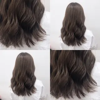 ロング カラー パーマ ヘアアレンジ メンズ キッズ ネイル マツエク・マツパ 上品＆韓国風 🥀海心🥀のヘアスタイル