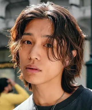 ミディアム パーマ メンズ fifth 菅崎愛斗のヘアスタイル