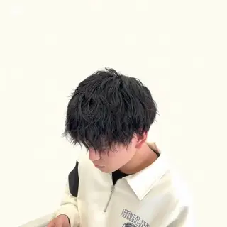 パーマ メンズカット＆ 艶カラー/有馬のヘアスタイル