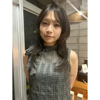 セミロング カエデ🦔 カットモデルのヘアスタイル
