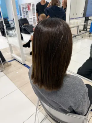 ミディアム 福島 柚菜のヘアスタイル