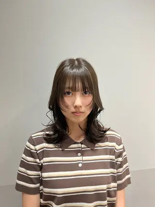 ミディアム 大宮レイヤーカット× 透明感カラー　rioのヘアスタイル