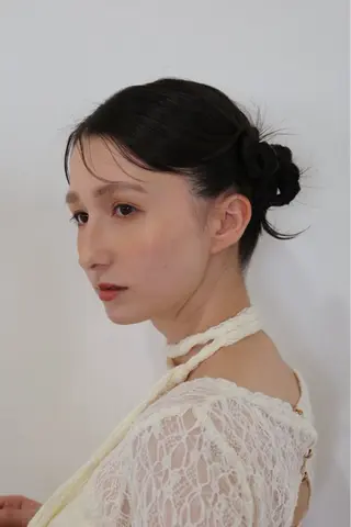 ミディアム ヘアアレンジ 水谷 優華のヘアスタイル