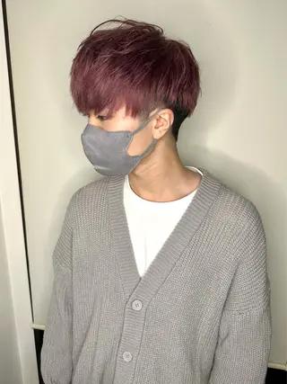 カラー メンズ ブリーチカラー🫧 森　凪沙のヘアスタイル