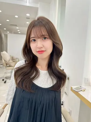 ロング カラー 🍑韓国風レイヤー 🍑莉子のヘアスタイル