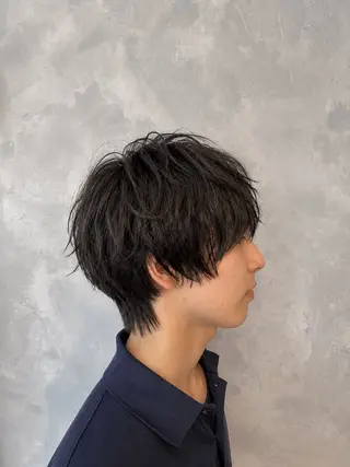 ミディアム 艶髪カラー/髪質改善 細貝 舞利のヘアスタイル