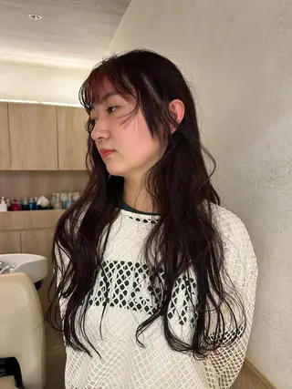 ロング Sora/レイヤー/ ブリーチなしWカラーのヘアスタイル