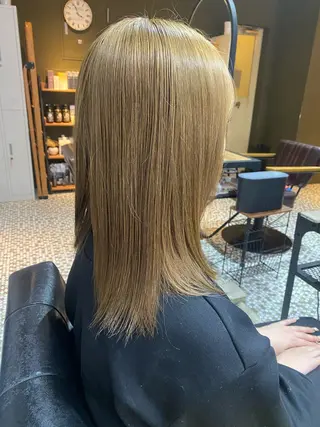セミロング カラー APPEL hair /岡山のヘアスタイル