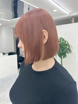 ミディアム 髪質改善ケアカラー Eir梅田/中村のヘアスタイル