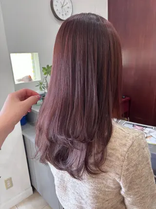 セミロング alu yuinaのヘアスタイル