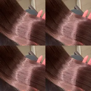 セミロング カラー ブリーチなし透明感 カラー🤍ྀིきららのヘアスタイル