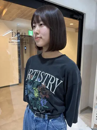 ミディアム 透明感×ダブルカラ ーHarusa🎀のヘアスタイル