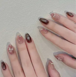 ネイル 🎀PG🩵 ネイルサロンのネイルデザイン