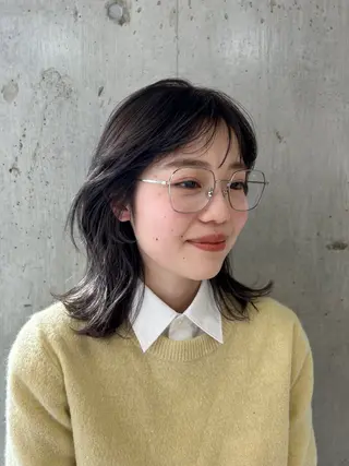 ミディアム カラー baLon.fem/ 澤田 奈々子のヘアスタイル