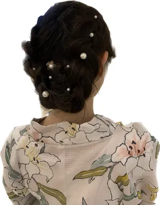 ロング ヘアアレンジ ミドウチ アヤカのヘアスタイル