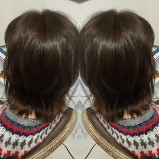 ミディアム カラー ヘアアレンジ See by merのマツエク・マツパデザイン
