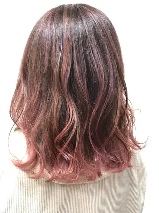 セミロング カラー yoriko ♪のヘアスタイル