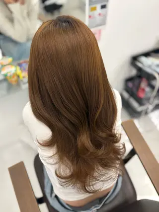 ロング NAMI/似合わせ/ ハイトーン/レイヤーのヘアスタイル