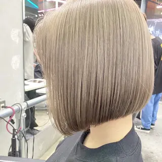 ショート カラー うるツヤハイトーン✨ /西川郁巳のヘアスタイル