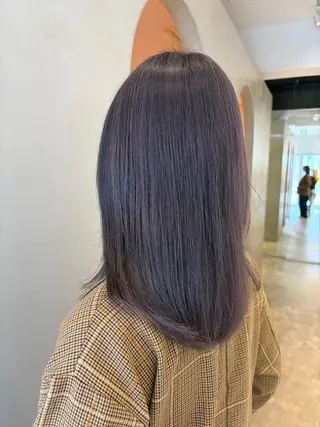ミディアム カラー 代官山│ハイトーン HBL│AZUKIのヘアスタイル