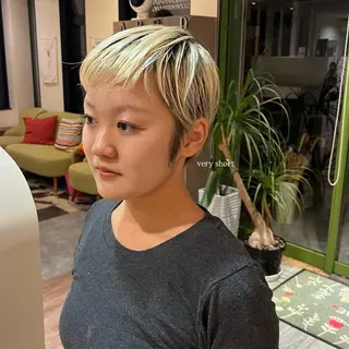 ショート レイヤー/透明感艶 カラー丸山ななほのヘアスタイル