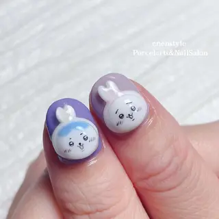 ミディアム ネイル 🐾enen style 🐾のネイルデザイン