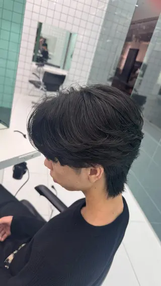 パーマ メンズ メンズパーマ/ メッシュ/宗形建哉のヘアスタイル