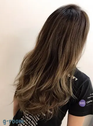 ロング カラー 大山 雅矢のヘアスタイル