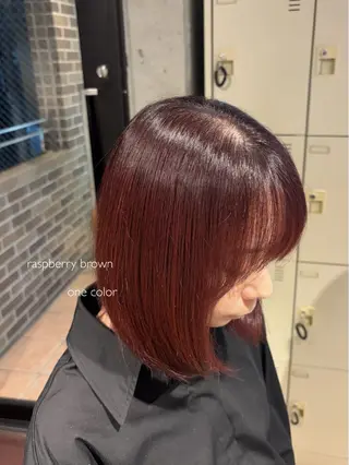 ミディアム カラー 上岡 みゆうのヘアスタイル