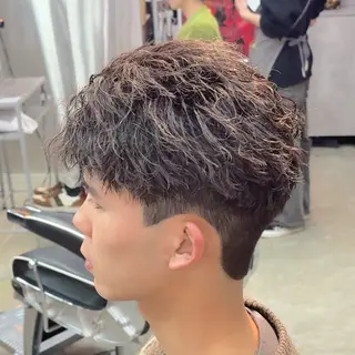 ショート パーマ ヘアアレンジ メンズ MENIN メンズ サロン 望月 涼太のヘアスタイル