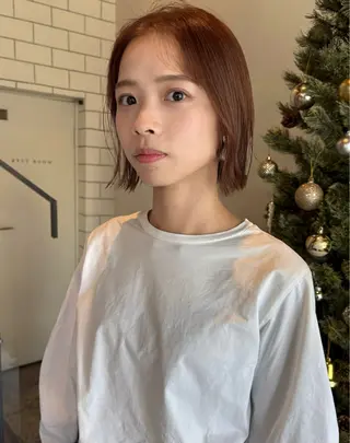 ショート 切りっぱなしボブ/ 三瀬翔のヘアスタイル
