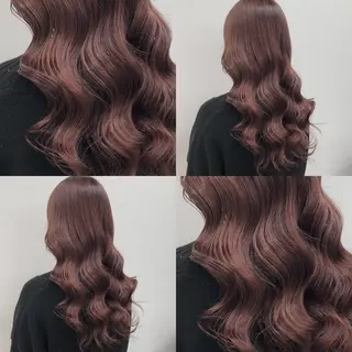 セミロング カラー パーマ ヘアアレンジ メンズ キッズ ネイル マツエク・マツパ 上品＆韓国風 🥀海心🥀のヘアスタイル